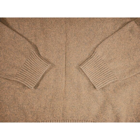 Eddie Bauer Mens 2XL Brown Pullover Sweater Cotton Quarter Zip Rib Knit Grandpa - Picture 4 of 10